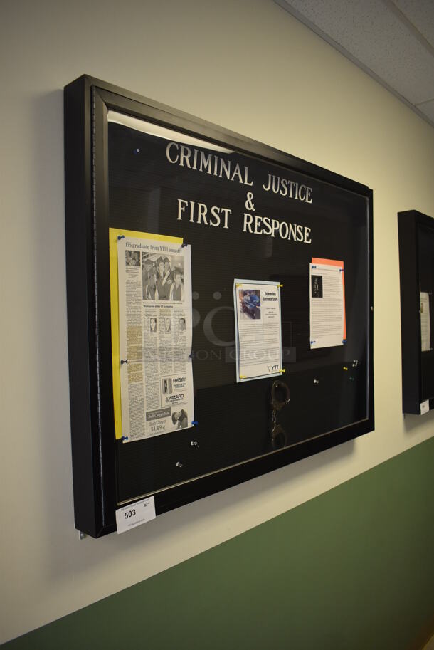 Wall Mount Shadow Box. BUYER MUST REMOVE. 48x3x36. (Hall By Classroom 10) - Image 3 of 4