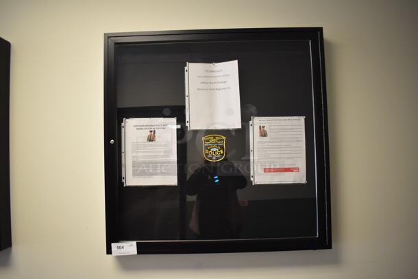 Wall Mount Shadow Box. BUYER MUST REMOVE. 36x3x36. (Hall By Classroom 10)