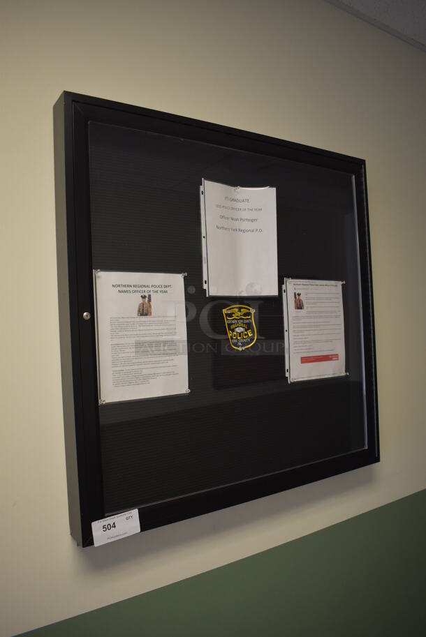 Wall Mount Shadow Box. BUYER MUST REMOVE. 36x3x36. (Hall By Classroom 10) - Image 3 of 4