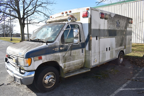 Ford Braun E Super Duty Power Stroke Diesel Powered Ambulance. Does Not Have Title. Vehicle Does Not Work - Will Need To Be Towed Away. See Lot 506 For Additional Pictures