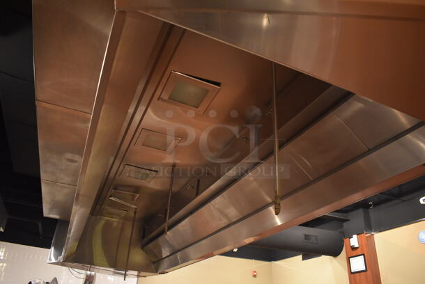 20' Aquamatic 4030 AM-SCA-D Stainless Steel Commercial Grease Hood w/ Make Up Air Vent. BUYER MUST REMOVE. 240x58x36. (Demo Kitchen) - Image 3 of 9