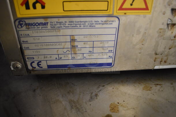 Frigomat G10 Stainless Steel Commercial Countertop Bench Batch Freezer. 115 Volts, 1 Phase. 19x19x13. Tested and Working! (Pastry Kitchen) - Image 6 of 7