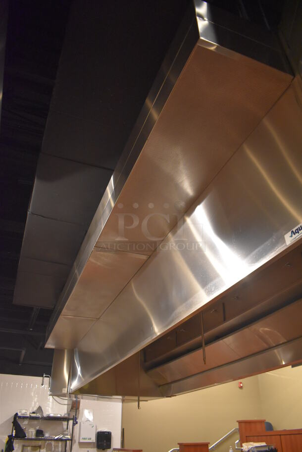 20' Aquamatic 4030 AM-SCA-D Stainless Steel Commercial Grease Hood w/ Make Up Air Vent. BUYER MUST REMOVE. 240x58x36. (Demo Kitchen) - Image 4 of 9