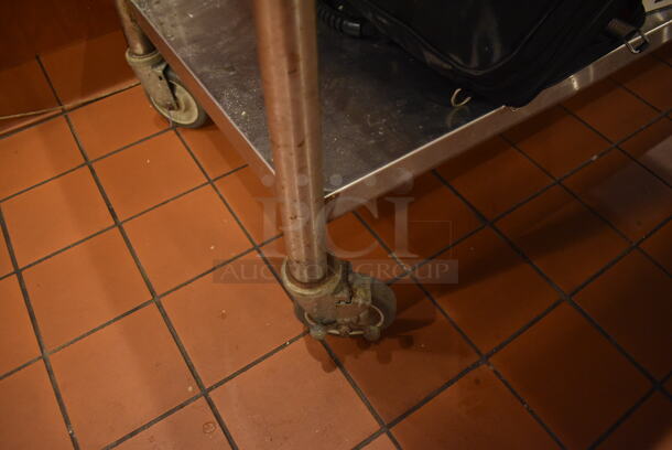 Stainless Steel Table w/ Stainless Steel Under Shelf on Commercial Casters. Does Not Include Contents. 72x30x36. (Demo Kitchen) - Image 5 of 5