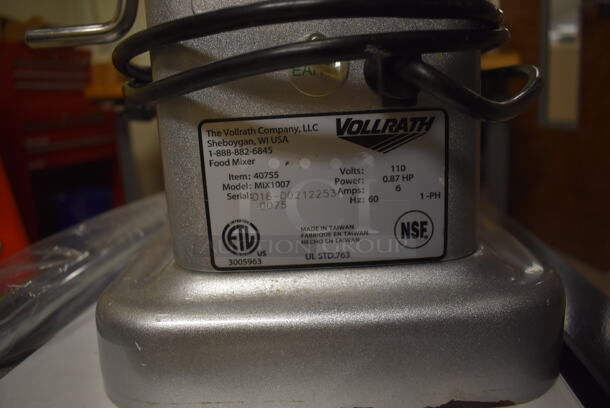 Black Metal 3 Tier Cart w/ Broken Vollrath 8 Quart Mixer on Commercial Casters. 30x20x52. (Maintenance Room) - Image 4 of 4