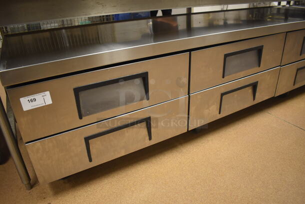 True Stainless Steel Commercial 6 Drawer Chef Base on Commercial Casters. 115 Volts, 1 Phase. 110x30.5x25.5. Tested and Working! (Restaurant Kitchen) - Image 2 of 7
