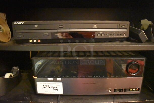 ALL ONE MONEY! Lot of Hanns-G Computer Monitor, Computer Tower, Sony DVD VHS Player and Harmon Kardon Unit. BUYER MUST REMOVE. (Demo Kitchen) - Image 2 of 5