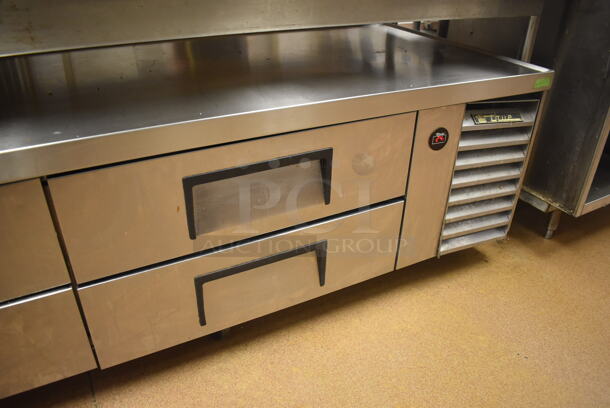 True Stainless Steel Commercial 6 Drawer Chef Base on Commercial Casters. 115 Volts, 1 Phase. 110x30.5x25.5. Tested and Working! (Restaurant Kitchen) - Image 3 of 7