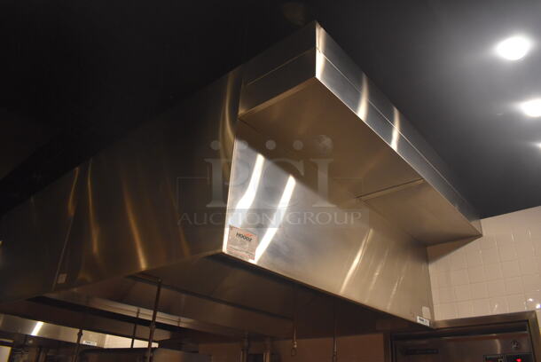 6.5' Aquamatic 5430 AM-SCA-N Stainless Steel Commercial Grease Hood w/ Make Up Air Fan. BUYER MUST REMOVE. 80x54x35, 80x16x12. (Demo Kitchen) - Image 2 of 8