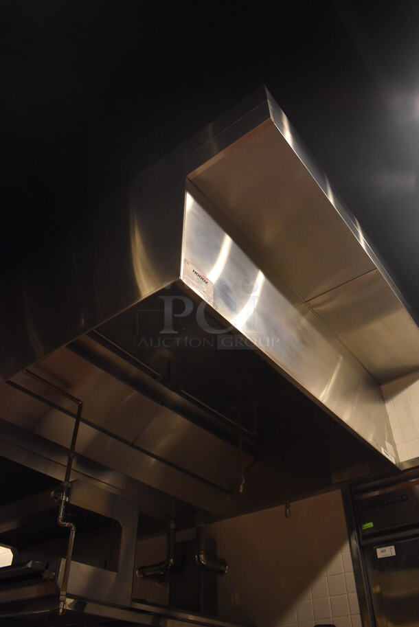 6.5' Aquamatic 5430 AM-SCA-N Stainless Steel Commercial Grease Hood w/ Make Up Air Fan. BUYER MUST REMOVE. 80x54x35, 80x16x12. (Demo Kitchen) - Image 3 of 8