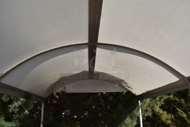 25' Long Outdoor Awning / Car Port. BUYER MUST REMOVE. 98x187x92. (Outside) - Image 6 of 6