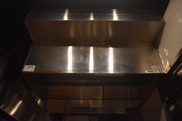 6.5' Aquamatic 5430 AM-SCA-N Stainless Steel Commercial Grease Hood w/ Make Up Air Fan. BUYER MUST REMOVE. 80x54x35, 80x16x12. (Demo Kitchen) - Image 7 of 8