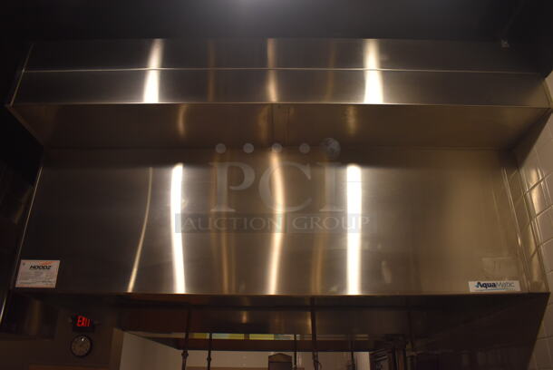 6.5' Aquamatic 5430 AM-SCA-N Stainless Steel Commercial Grease Hood w/ Make Up Air Fan. BUYER MUST REMOVE. 80x54x35, 80x16x12. (Demo Kitchen) - Image 2 of 8