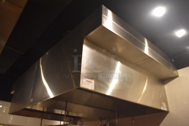 6.5' Aquamatic 5430 AM-SCA-N Stainless Steel Commercial Grease Hood w/ Make Up Air Fan. BUYER MUST REMOVE. 80x54x35, 80x16x12. (Demo Kitchen) - Image 3 of 8