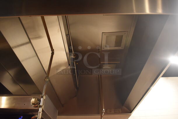 6.5' Aquamatic 5430 AM-SCA-N Stainless Steel Commercial Grease Hood w/ Make Up Air Fan. BUYER MUST REMOVE. 80x54x35, 80x16x12. (Demo Kitchen) - Image 5 of 8