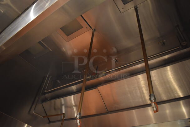 6.5' Aquamatic 5430 AM-SCA-N Stainless Steel Commercial Grease Hood w/ Make Up Air Fan. BUYER MUST REMOVE. 80x54x35, 80x16x12. (Demo Kitchen) - Image 7 of 8