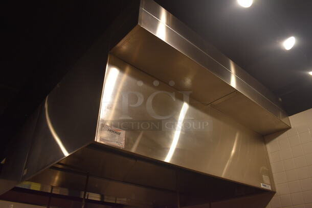 6.5' Aquamatic 5430 AM-SCA-N Stainless Steel Commercial Grease Hood w/ Make Up Air Fan. BUYER MUST REMOVE. 80x54x35, 80x16x12. (Demo Kitchen) - Image 8 of 8