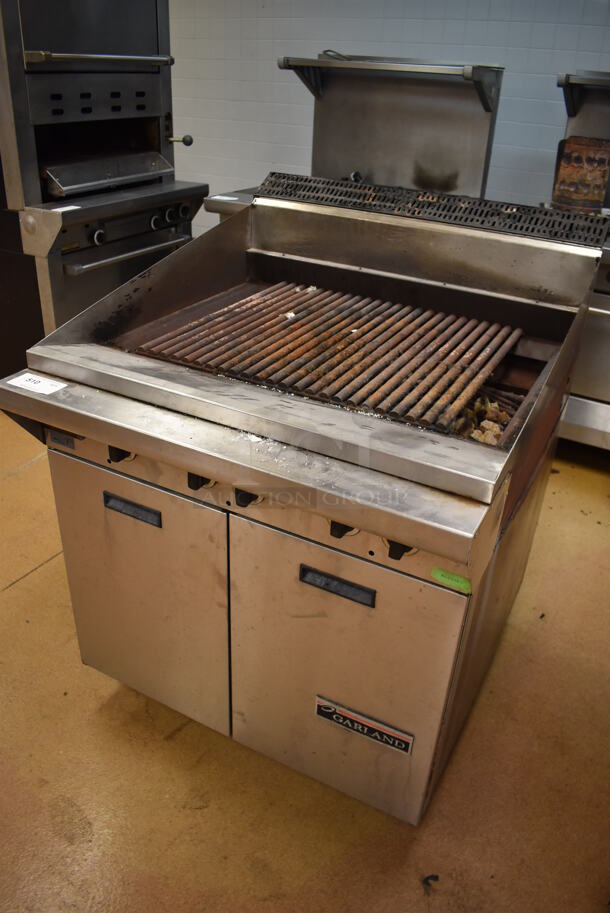 Garland M34B Stainless Steel Commercial Natural Gas Powered Charbroiler Grill on Commercial Casters. 34x38x45. Tested and Working! (Education Kitchen 2) - Image 2 of 8