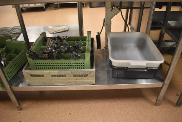 Stainless Steel Table w/ Metal Under Shelf and Back Splash. Does Not Include Contents. 96x30x42. (Restaurant Kitchen) - Image 4 of 5