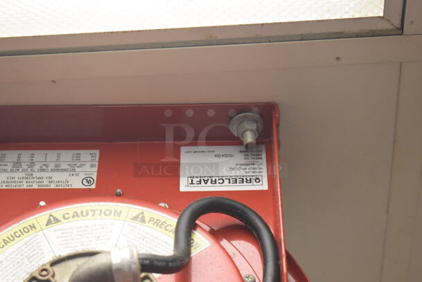 4 Reelcraft LK 4545 123 7A Metal Ceiling Mounted Extension Cord on Reel. BUYER MUST REMOVE. 13x9x20. 4 Times Your Bid! (Restaurant Kitchen) - Image 5 of 5