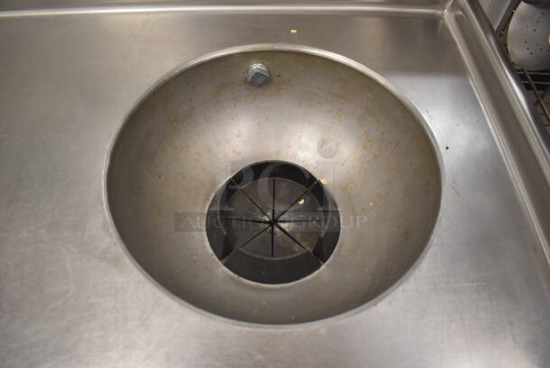 Stainless Steel 2 Bay Sink w/ Faucet, Handles, Spray Nozzle Attachment, Drain Board, Master Disposer CCRM-E Control Box and Master Disposer C12-L-SK-CCRM Garbage Disposal. BUYER MUST REMOVE. 125x30x44. Bays 24x24x14. Drain Board 34x26x2. (Pastry Kitchen) - Image 7 of 12