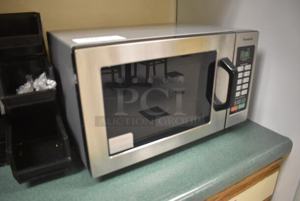 2014 Panasonic NE-1054F Stainless Steel Commercial Countertop Microwave Oven. 120 Volts, 1 Phase. 20x15x12. Tested and Working! (Student Lounge) - Image 6 of 6