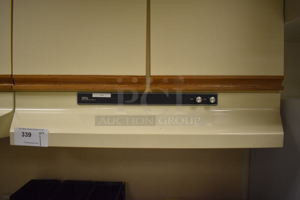 Broan Microtek System II 46.000-J Metal Residential Range Hood. 120 Volts, 1 Phase. BUYER MUST REMOVE. 36x18x6. Tested and Working! (Student Lounge)  - Image 1 of 5