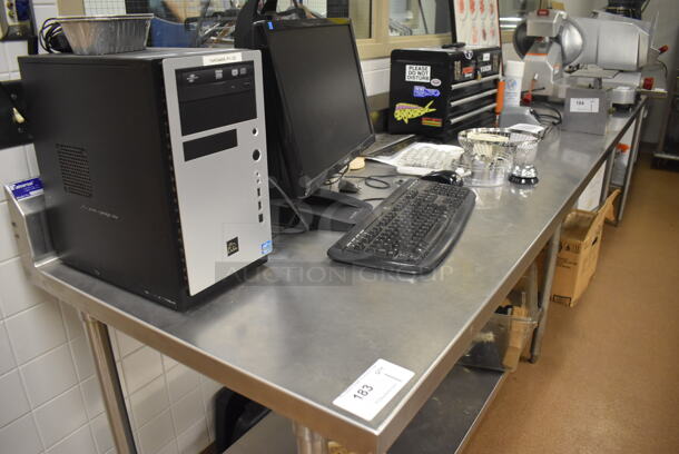 Stainless Steel Table w/ Metal under Shelf. Does Not Come w/ Contents. 120x30x42. (Education Kitchen 2) - Image 2 of 3