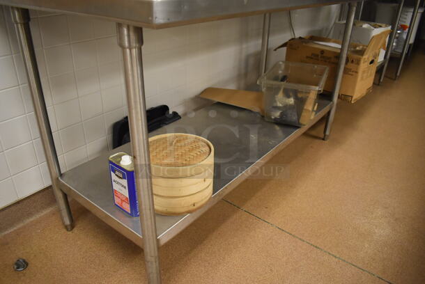 Stainless Steel Table w/ Metal under Shelf. Does Not Come w/ Contents. 120x30x42. (Education Kitchen 2) - Image 3 of 3
