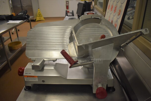 Berkel Stainless Steel Commercial Countertop Meat Slicer w/ Blade Sharpener. 30x25x20. Tested and Working! (Education Kitchen 2)