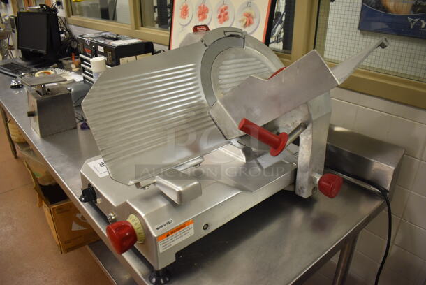 Berkel Stainless Steel Commercial Countertop Meat Slicer w/ Blade Sharpener. 30x25x20. Tested and Working! (Education Kitchen 2) - Image 2 of 6