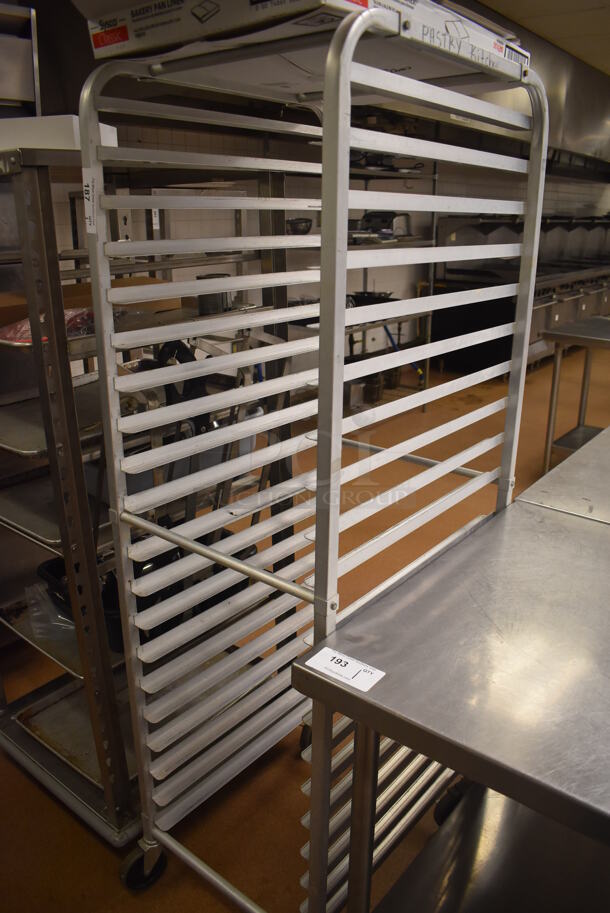 Metal Commercial Pan Transport Rack on Commercial Casters. 20.5x26x69. (Education Kitchen 2) - Image 2 of 3