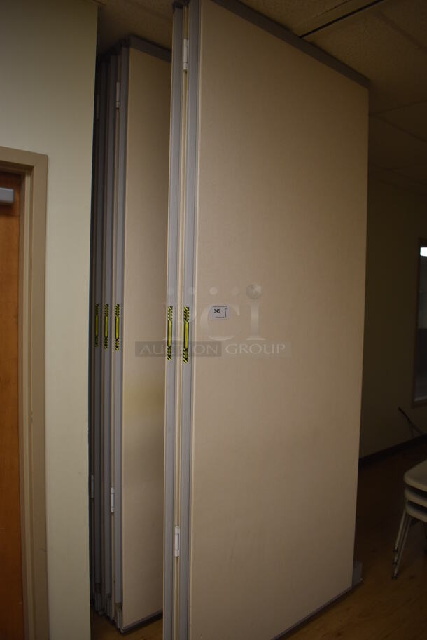 Ceiling Mounted Partition. BUYER MUST REMOVE. 44x3x106. (Classroom 1) - Image 5 of 5