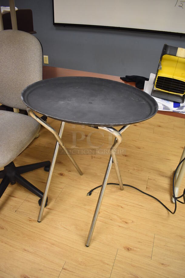 ALL ONE MONEY! Lot of Various Items Including Chair, Serving Tray Stand, Podium and 2 Tables. (Classroom 1) - Image 2 of 5