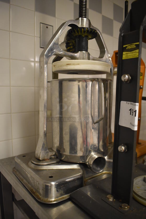 4 Various Metal Countertop Manual Sausage Stuffers. 4 Times Your Bid! (Education Kitchen 2) - Image 5 of 5