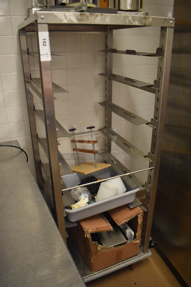 Metal Commercial Pan Transport Rack on Commercial Casters. Does Not Include Contents. 26x28x64. (Education Kitchen 2) - Image 2 of 4