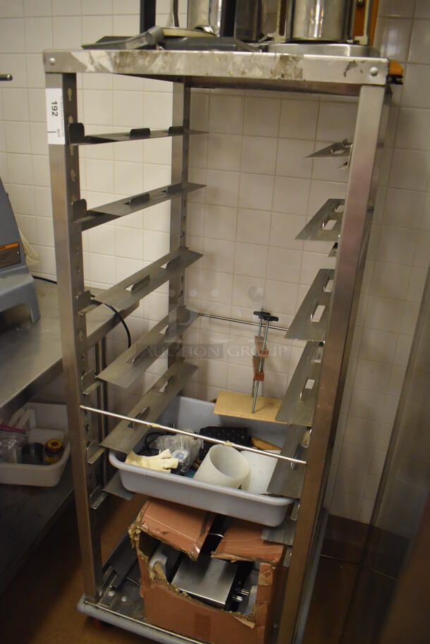 Metal Commercial Pan Transport Rack on Commercial Casters. Does Not Include Contents. 26x28x64. (Education Kitchen 2) - Image 3 of 4