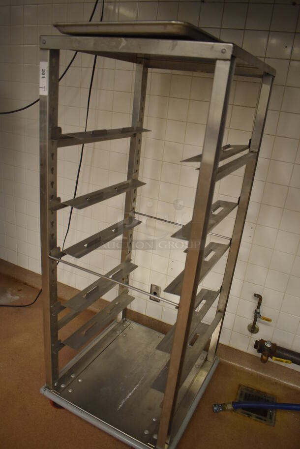 Metal Commercial Pan Transport Rack on Commercial Casters. 26x28x64. (Education Kitchen 2) - Image 3 of 4