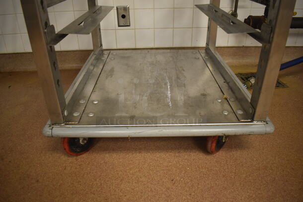 Metal Commercial Pan Transport Rack on Commercial Casters. 26x28x64. (Education Kitchen 2) - Image 4 of 4