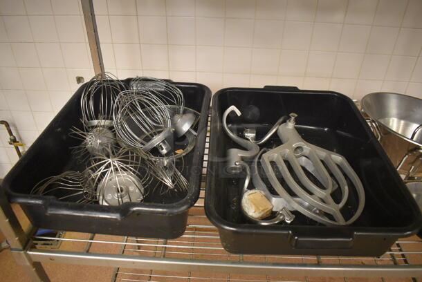 Metal 4 Tier Wire Shelving Unit w/ Contents Including Attachments and Scale. Does NOT Include The 2 Mixers on the Top Shelf. BUYER MUST DISMANTLE. PCI CANNOT DISMANTLE FOR SHIPPING. PLEASE CONSIDER FREIGHT CHARGES. 48x24x84. (Education Kitchen 2) - Image 3 of 7