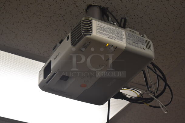 3 Epson Ceiling Mounted Projector and 3 Pull Down Projection Screen. BUYER MUST REMOVE. 11x8x4, 94". 3 Times Your Bid! (Classroom 5-8) - Image 6 of 6