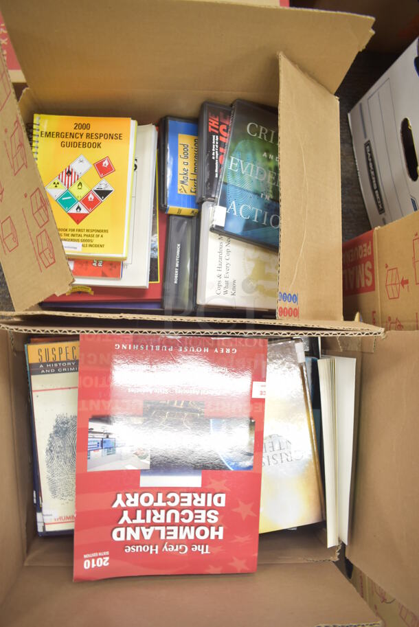 ALL ONE MONEY! MEGA LOT of Various Cardboard Boxes Filled With Books and Christmas Decorations. BUYER MUST REMOVE. (Classroom 5-8) - Image 6 of 9