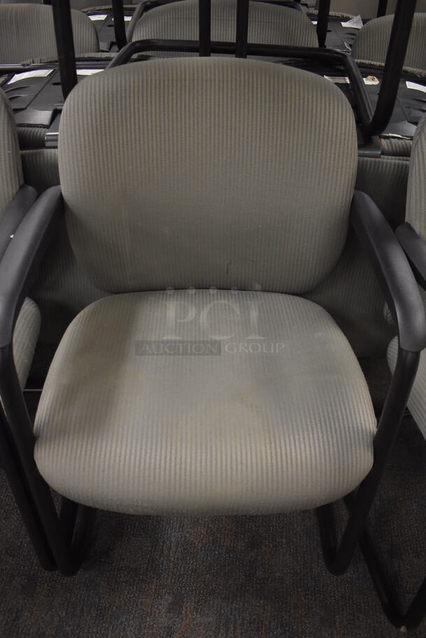 20 Gray Chairs w/ Arm Rests. Stock Picture - Cosmetic Condition May Vary. BUYER MUST REMOVE. 23x20x33. 20 Times Your Bid! (Classroom 5-8) - Image 2 of 4