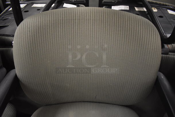 20 Gray Chairs w/ Arm Rests. Stock Picture - Cosmetic Condition May Vary. BUYER MUST REMOVE. 23x20x33. 20 Times Your Bid! (Classroom 5-8) - Image 3 of 4