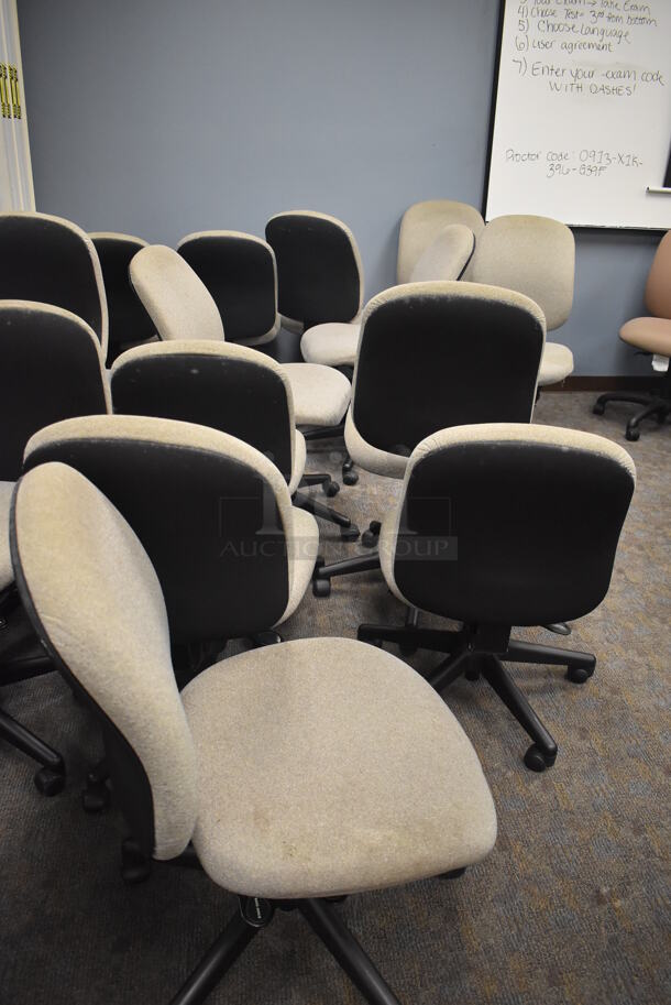 15 Gray Office Chairs on Casters. Stock Picture - Cosmetic Condition May Vary. BUYER MUST REMOVE. 21x22x38. 15 Times Your Bid! (Classroom 5-8) - Image 5 of 5