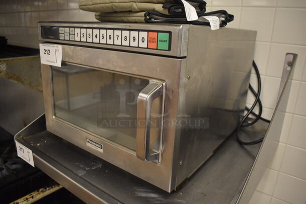 Panasonic NE-1258R Stainless Steel Commercial Countertop Microwave Oven. 120 Volts, 1 Phase. 17x21x13.5. Tested and Working! (Education Kitchen 2) - Image 2 of 7