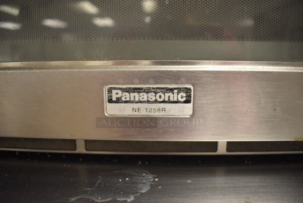 Panasonic NE-1258R Stainless Steel Commercial Countertop Microwave Oven. 120 Volts, 1 Phase. 17x21x13.5. Tested and Working! (Education Kitchen 2) - Image 6 of 7