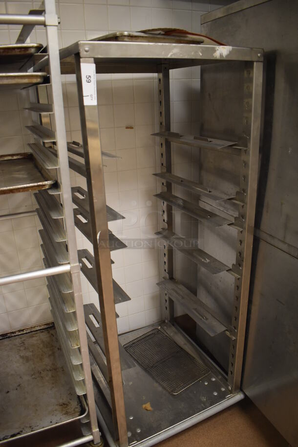 Metal Commercial Pan Transport Rack on Commercial Casters. 26.5x28.5x64. (Pastry Kitchen) - Image 2 of 4
