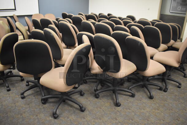 22 Tan/Pink Office Chairs on Casters. Stock Picture - Cosmetic Condition May Vary. BUYER MUST REMOVE. 21x20x38. 22 Times Your Bid! (Classroom 5-8) - Image 4 of 4