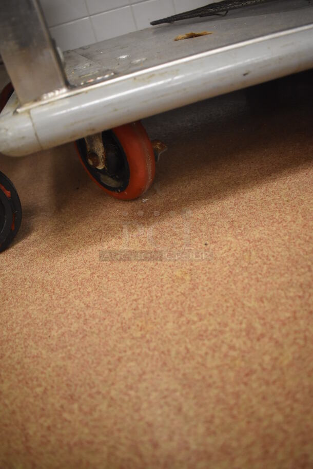 Metal Commercial Pan Transport Rack on Commercial Casters. 26.5x28.5x64. (Pastry Kitchen) - Image 4 of 4